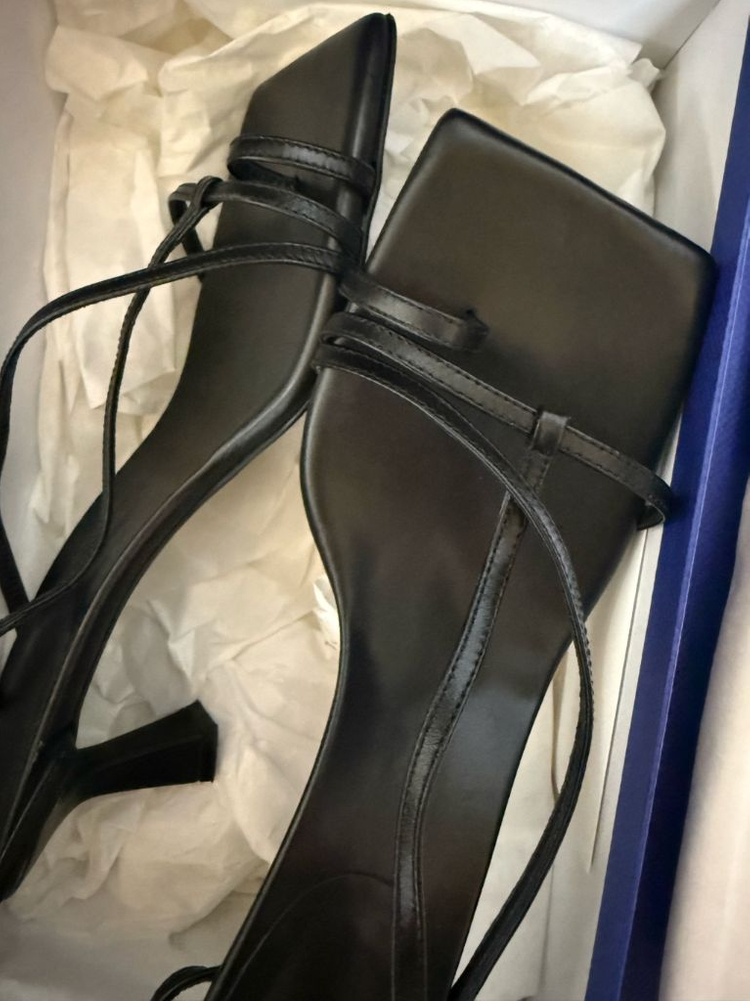 블랑수블랑 Didie Sandals Leather Black 250--8