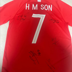 마지막 가격!! 손흥민 마킹 축구 국대 유니폼 (황희찬, 이재성 싸인 포함) 이미지