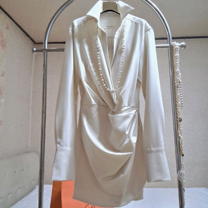 laffine 아이보리 랩원피스 럭셔리정장