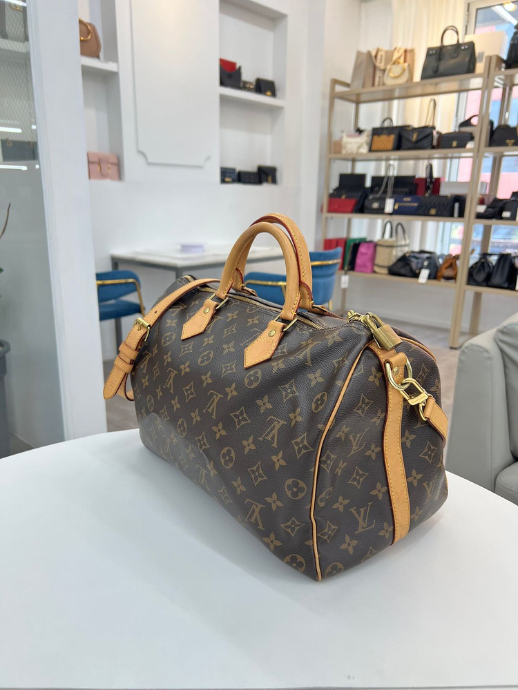 [중고명품 럭스올 울산점]루이비통 스피디 반둘리에 35 모노그램 숄더백--1