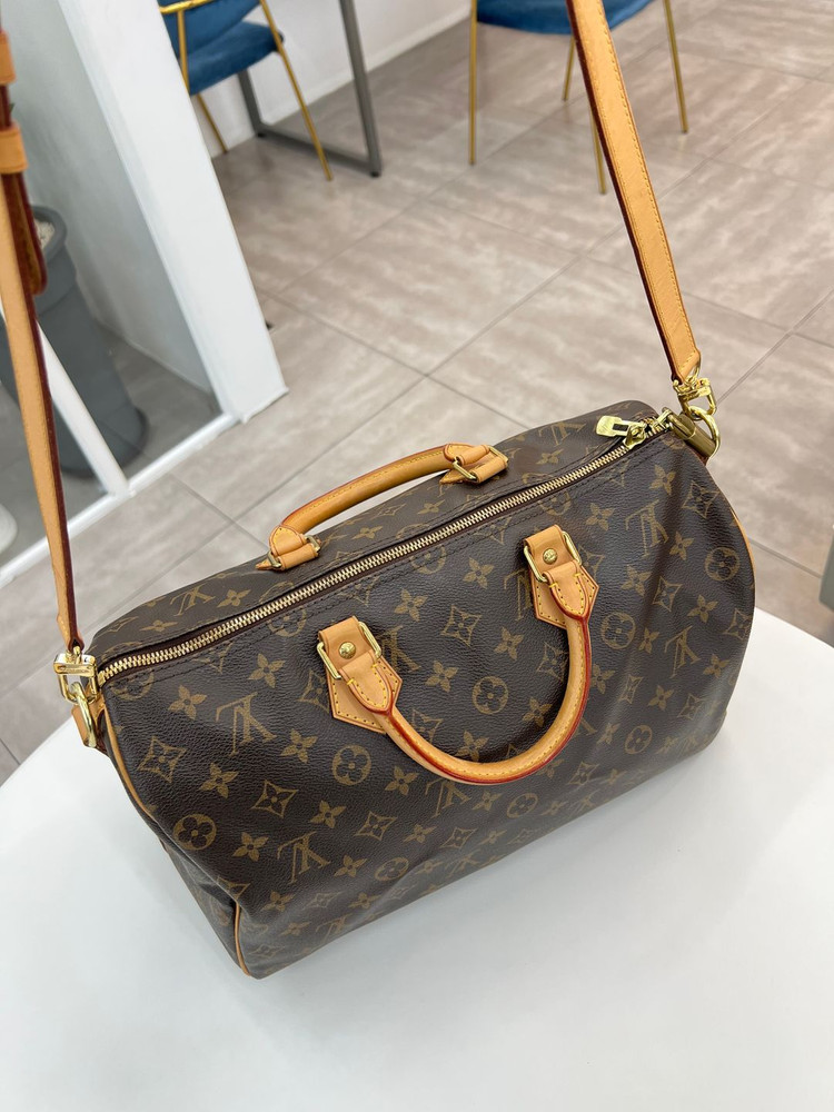 [중고명품 럭스올 울산점]루이비통 스피디 반둘리에 35 모노그램 숄더백--5