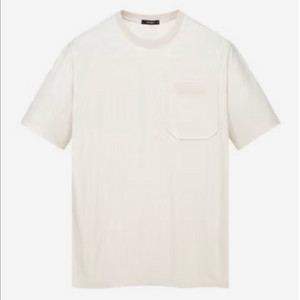 알레그리 아이보리 린넨라이크 라운드 티셔츠(m/105)