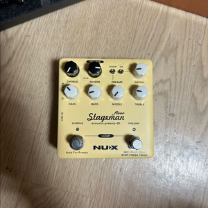 nux 스테이지맨 어쿠스틱 프리앰프 + DI + 루퍼