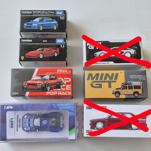 1:64 다이캐스트 이노64, 미니지티, 팝레이스, 토미카 프리미엄