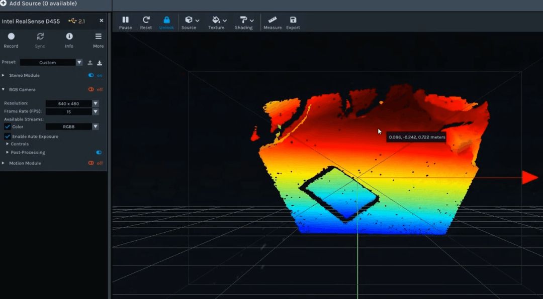intel D455 인텔 뎁스카메라--3