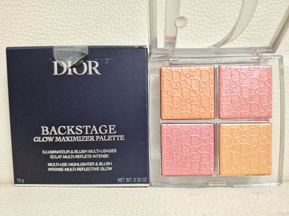 [미개봉 새상품] NEW 디올 백스테이지 글로우 맥시마이저 팔레트 5호 선릿 앰버 하이라이터 페이스 정품 국문택--1