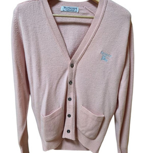 정품 버버리 빈티지 램스울 가디건