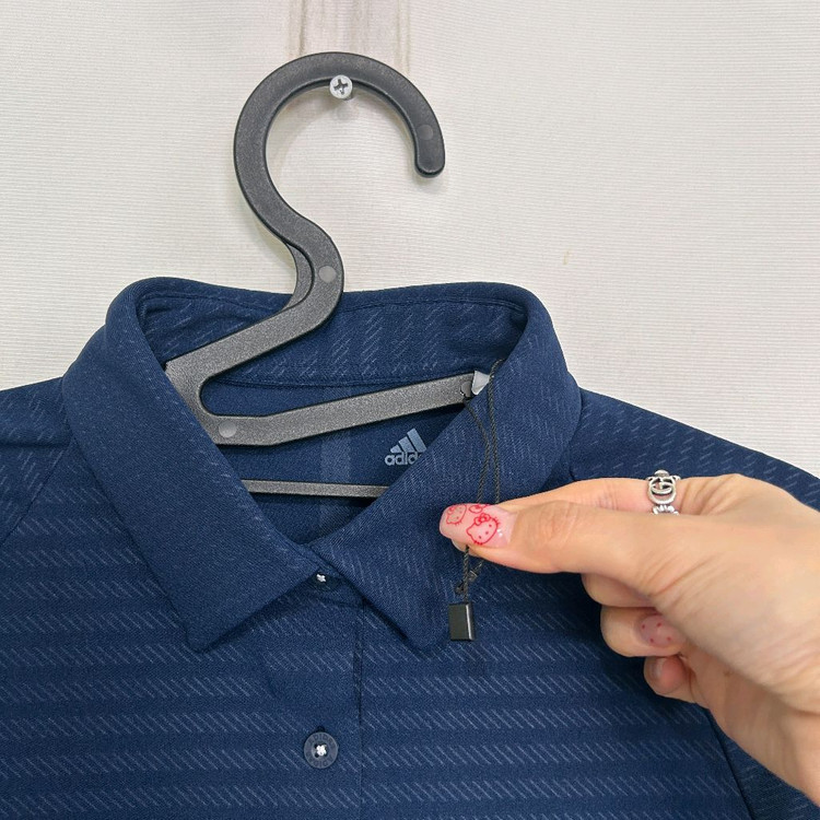 아디다스 여성 티셔츠 긴팔 카라티 미착용품 이미지