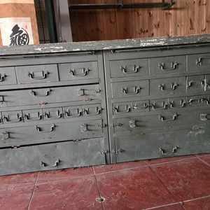 미군 군용 철제 공구함 서랍식 작업대 4미터