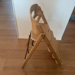 원목 접이식 하이체어