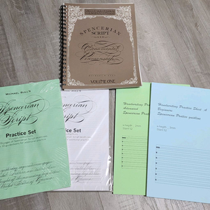 영문캘리그라피 스펜서리안-마이클 설 교재/연습패드