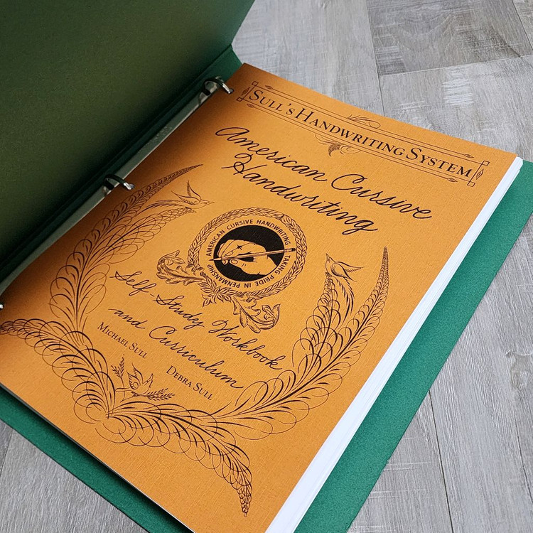 영문 캘리그라피 아메리칸 커시브 교재--1