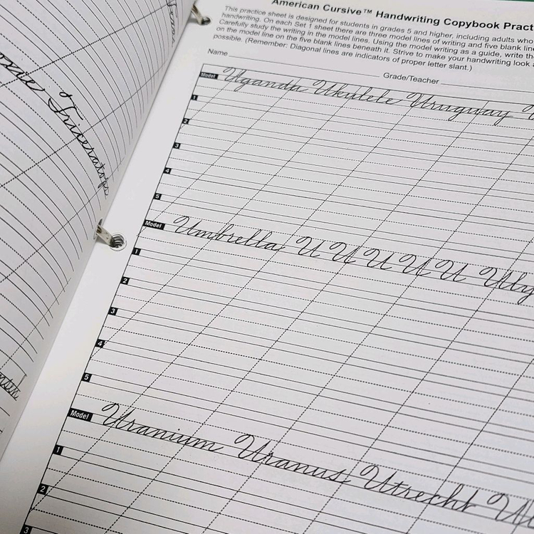 영문 캘리그라피 아메리칸 커시브 교재--3