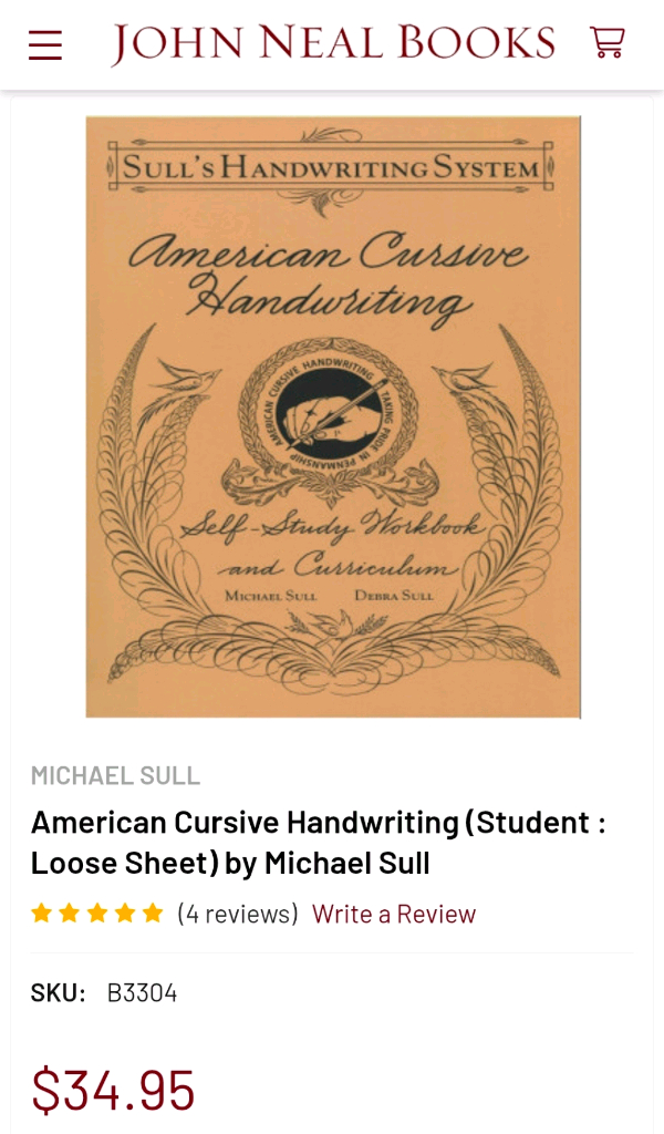 영문 캘리그라피 아메리칸 커시브 교재--5