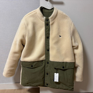 블루독 리버시블 퍼 점퍼 165 새상품