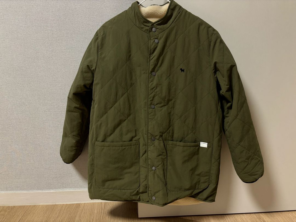 블루독 리버시블 퍼 점퍼 165 새상품--2