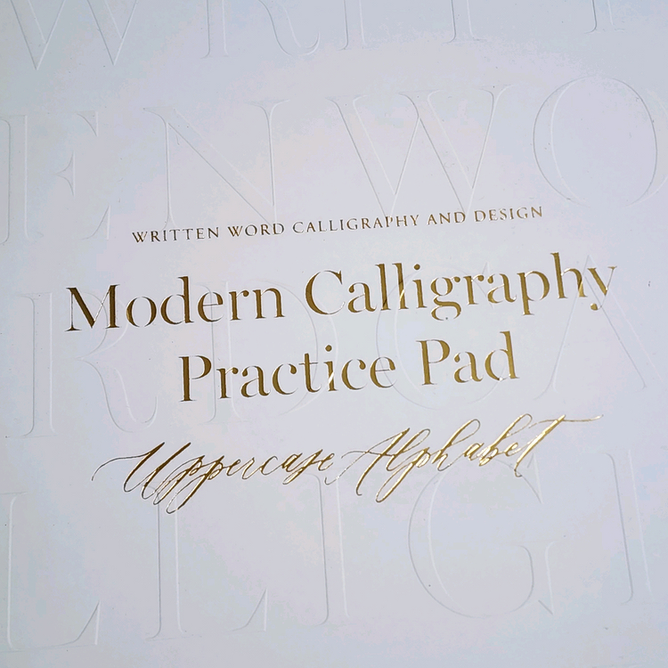 영문 모던 캘리그라피 교재 이미지