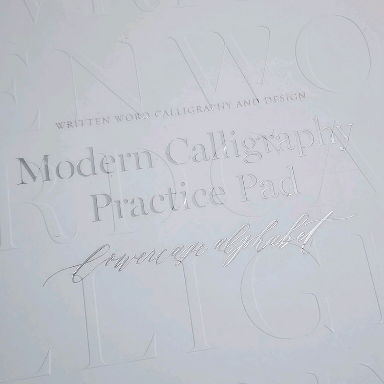 영문 모던 캘리그라피 교재 이미지