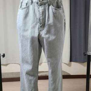 [덤] 플라워 리벳 코튼 팬츠 라이트 그레이