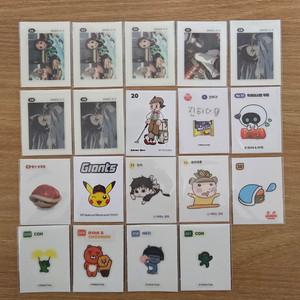 <개별>포켓몬 띠부씰/산리오 띠부씰/뽀로로 띠부씰/짱구 띠부씰등 이미지