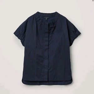 cos 코스 개더드 러플 셔츠