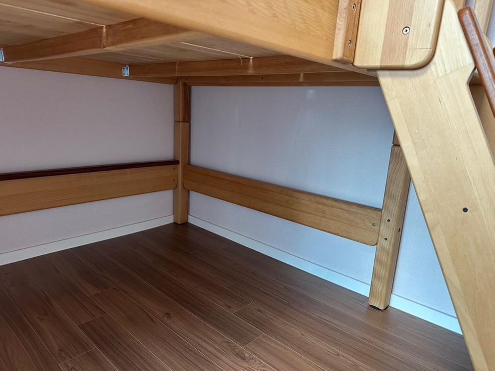 숲소리 우드베어키즈 낮은벙커침대 중간연결대,사다리--3