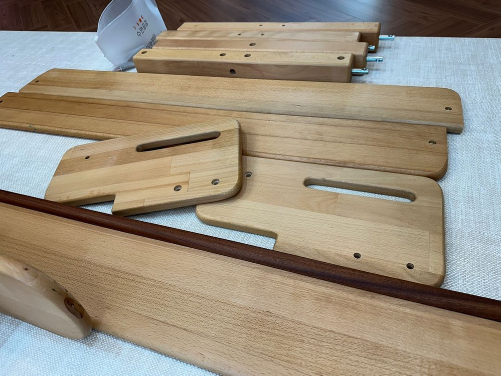 숲소리 우드베어키즈 낮은벙커침대 중간연결대,사다리--4