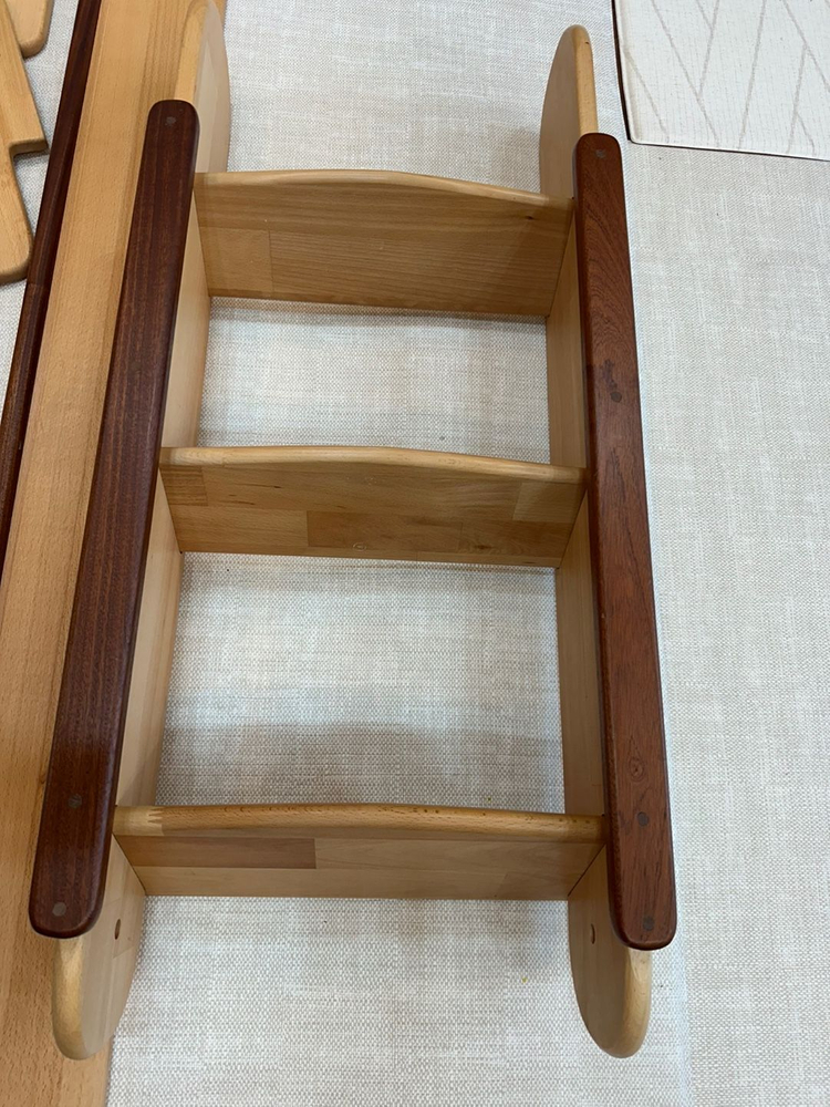 숲소리 우드베어키즈 낮은벙커침대 중간연결대,사다리--5