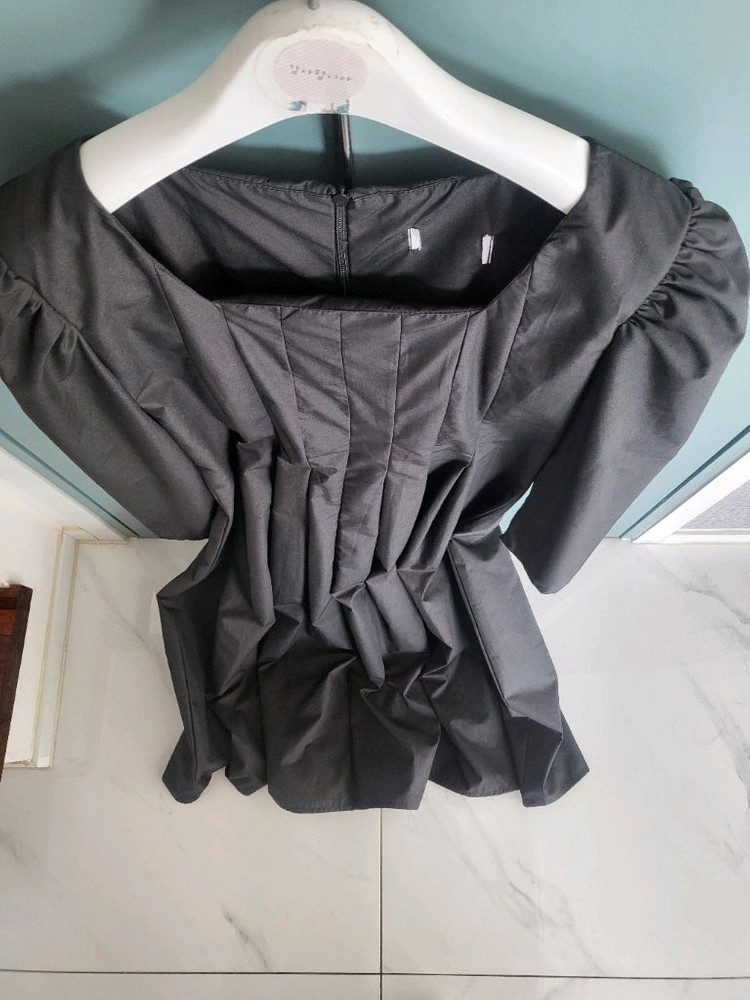 수입 티어드 블랙 롱원피스(반택포)--5