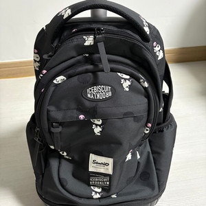 급처) 아이스비스킷 여행 캐리어 백팩 겸용 - 산리오 쿠로미 콜라보 정품