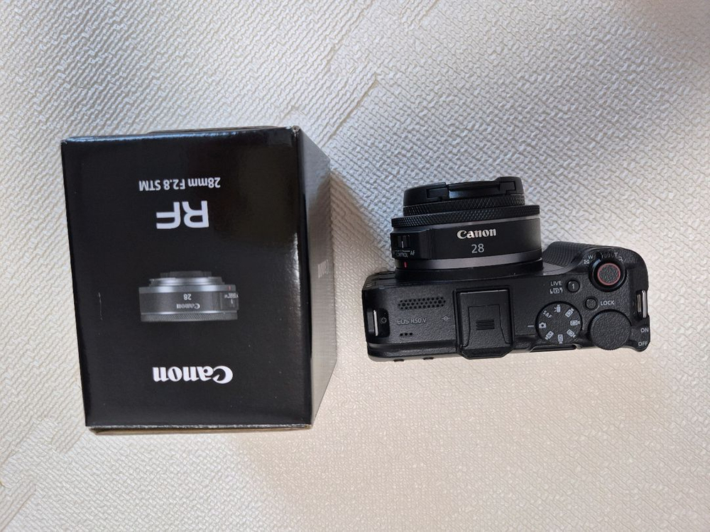 캐논 R50V + RF-S 14-30 pz 렌즈 KIT, RF 28mm f2.8 이미지