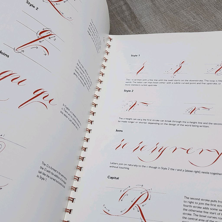 영문 캘리그라피 카퍼플레이트 베리에이션 교재 이미지