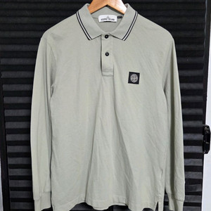 (정품) [스톤아일랜드] 컴퍼스 로고 패치 폴로 셔츠 | 00031