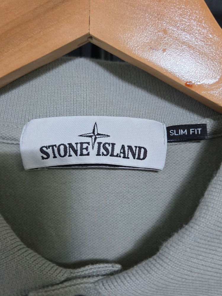 (정품) [스톤아일랜드] 컴퍼스 로고 패치 폴로 셔츠 | 00031--2