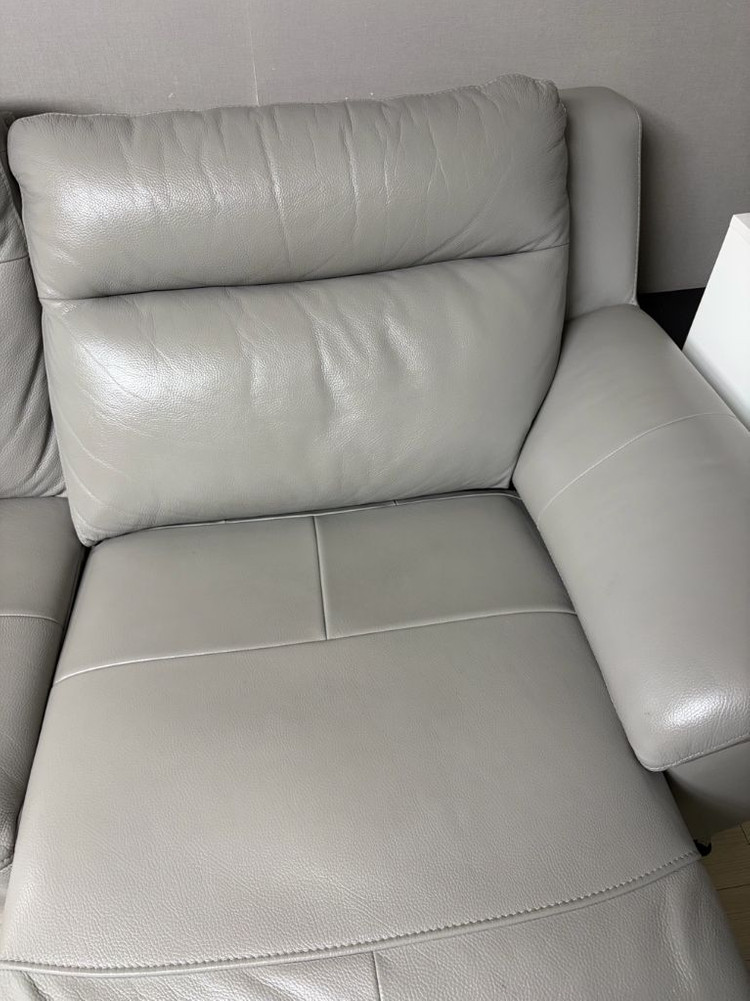 한샘 프라임 리츠 4인용 리클라이너 이태리 천연가죽 소파 이미지