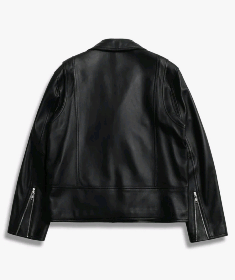 도프제이슨 램스킨 양가죽 라이더 자켓 M 이미지