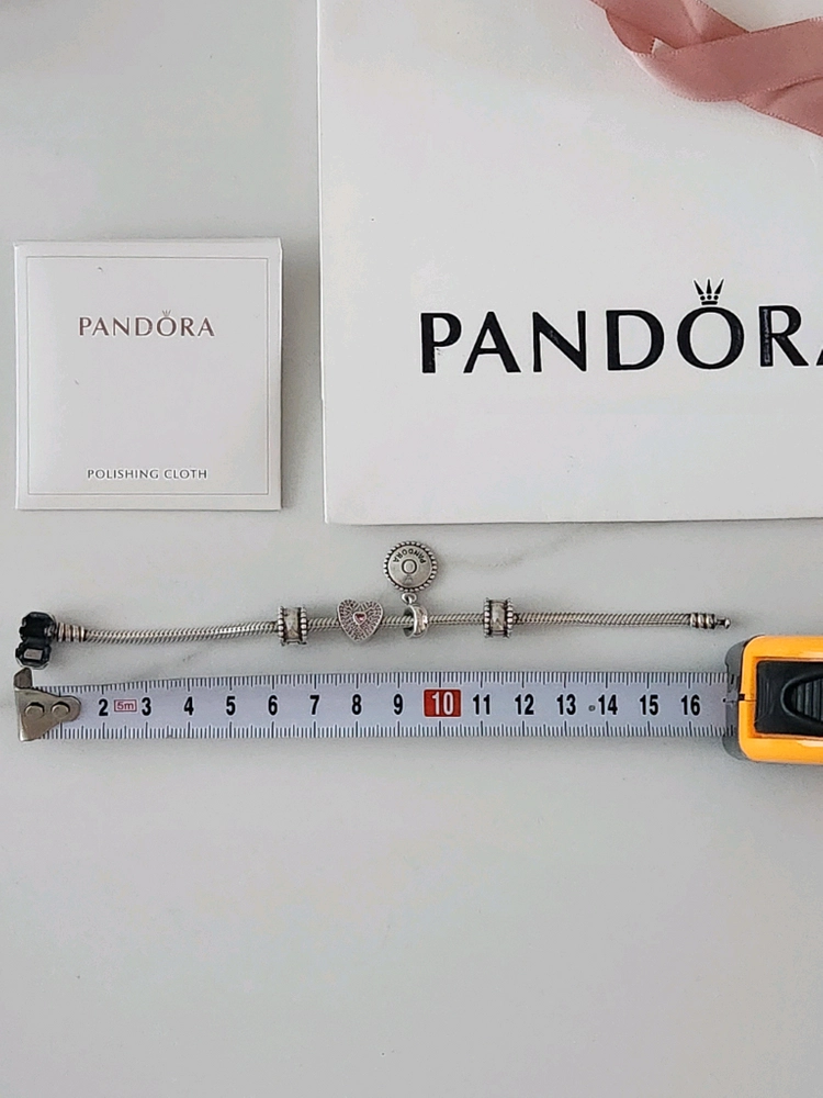 PANDORA 판도라 실버 팔찌 참 세트 정품 이미지