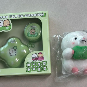 에뛰드X포시러브 클라우드 필터 쿠션 기획세트 베이지+인형키링 이미지