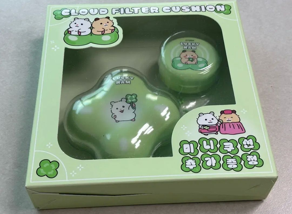 에뛰드X포시러브 클라우드 필터 쿠션 기획세트 베이지+인형키링 이미지