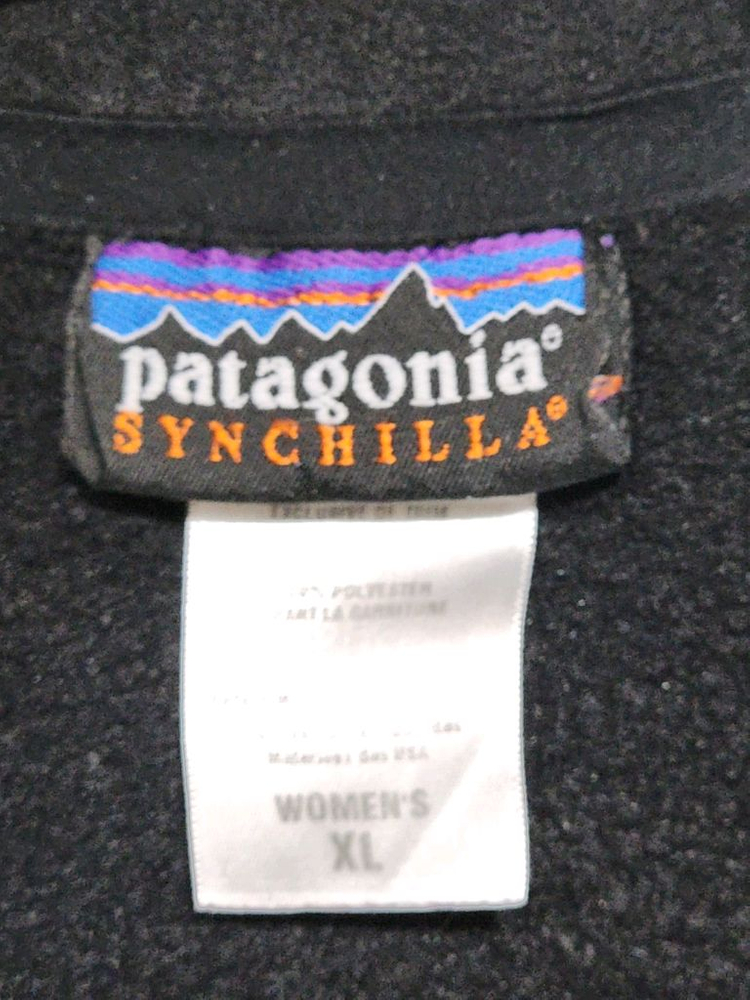 (XL) 파타고니아 신칠라 플리스 조끼 블랙 후리스 베스트 이미지