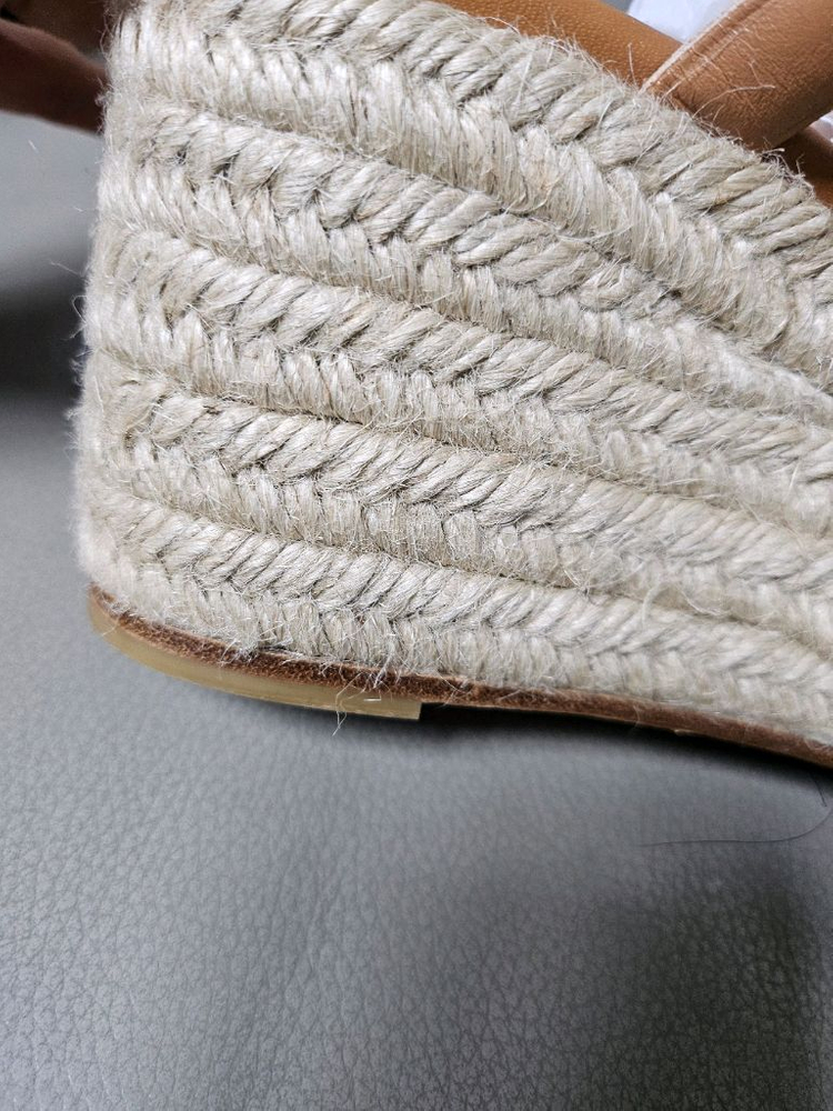 에르메스 이데아 에스파듀 웨지 샌들 네추럴 36--5