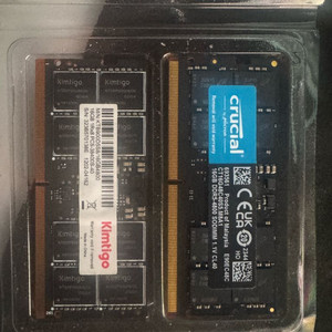 노트북램 ddr5 16g 4800mhz 2개