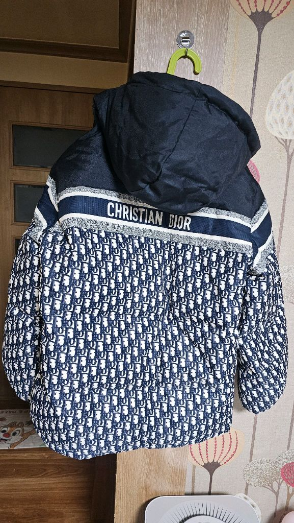 초특가 국문택 디올 오블리크 리버서블 양면 패딩 사이즈 남성 XL 100 새상품--1