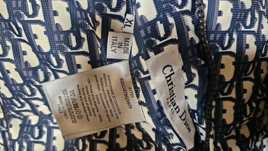 초특가 국문택 디올 오블리크 리버서블 양면 패딩 사이즈 남성 XL 100 새상품--5