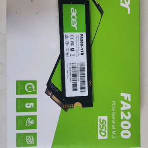 (as4년남음) acer fa200 nvme ssd 1tb (p41 sn850x 980 990)