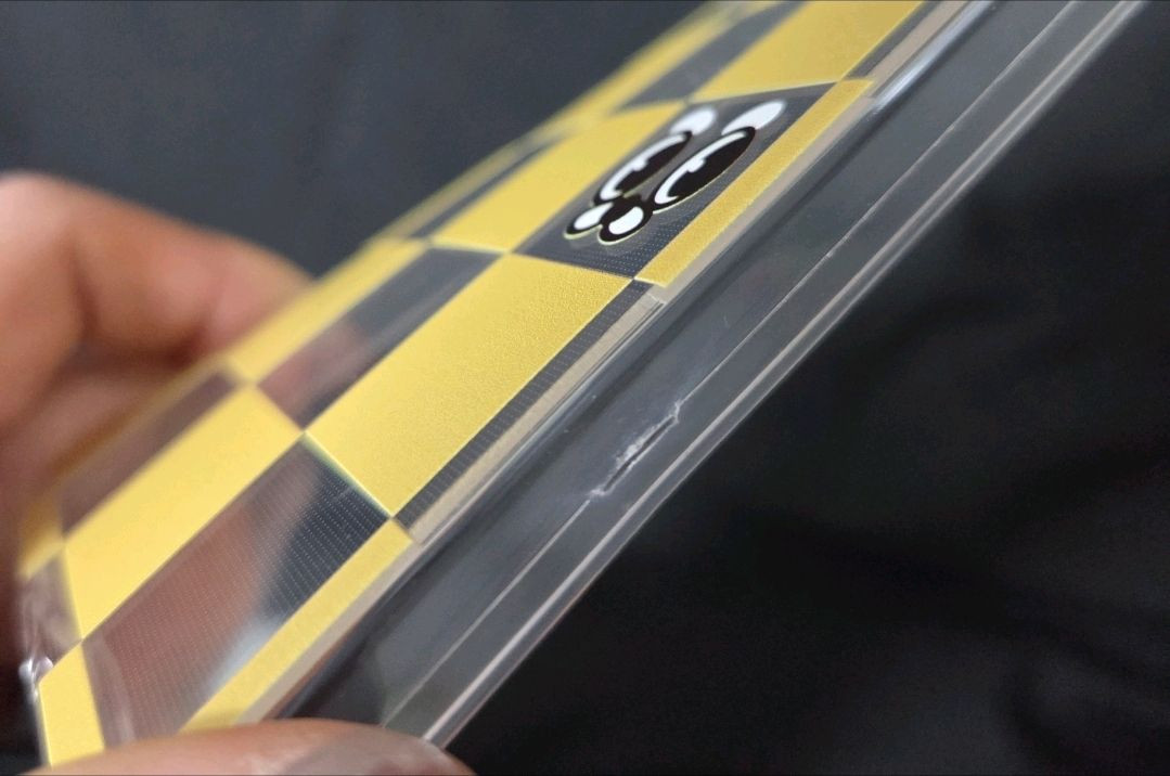 (새상품) 갤럭시S25 체크 체커보드 투명 젤리케이스--1