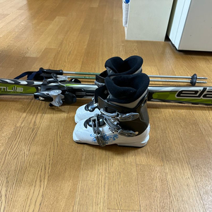 엘란 스키 130cm 살로몬 부츠 235mm 세트