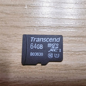 트랜센드 MicroSD XC1 64GB 메모리 카드