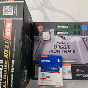 Rtx3070 + MSI MAG B760M 박격포 II + i5-14600K + ddr5 16G + 1tb + 60