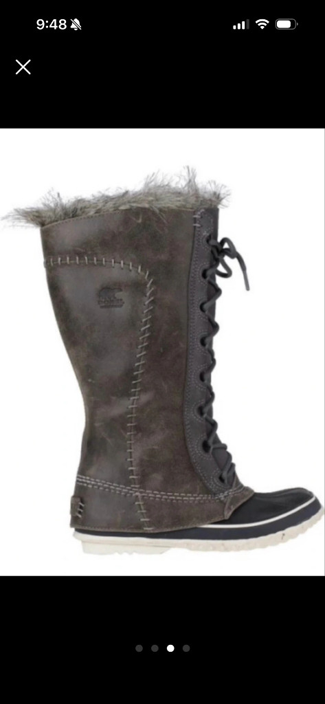 Sorel 소렐 레이스업 털 부츠 36 이미지